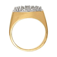 2.80 Carats Round Real Diamonds Men's Engagement Ring Two Tone Gold 14K