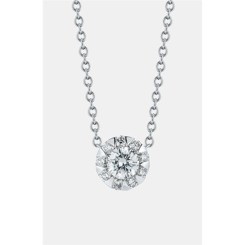 2.85 Ct Gorgeous Round Cut Real Diamond Pendant Necklace New