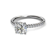 2.95 Carats Prong Set Sparkling Genuine  Diamond Wedding Ring