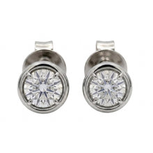 2 Carat Lab Grown Diamonds Stud Earring Round Cut 14K White Gold