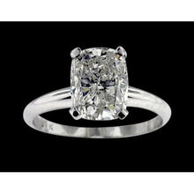 2 Carat Simple Cushion Natural Real Diamond ( Not Lab Grown ) Ring