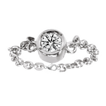Brilliant Diamond Round Cut Tennis Bracelet in 14 Karat Rose Gold – front view