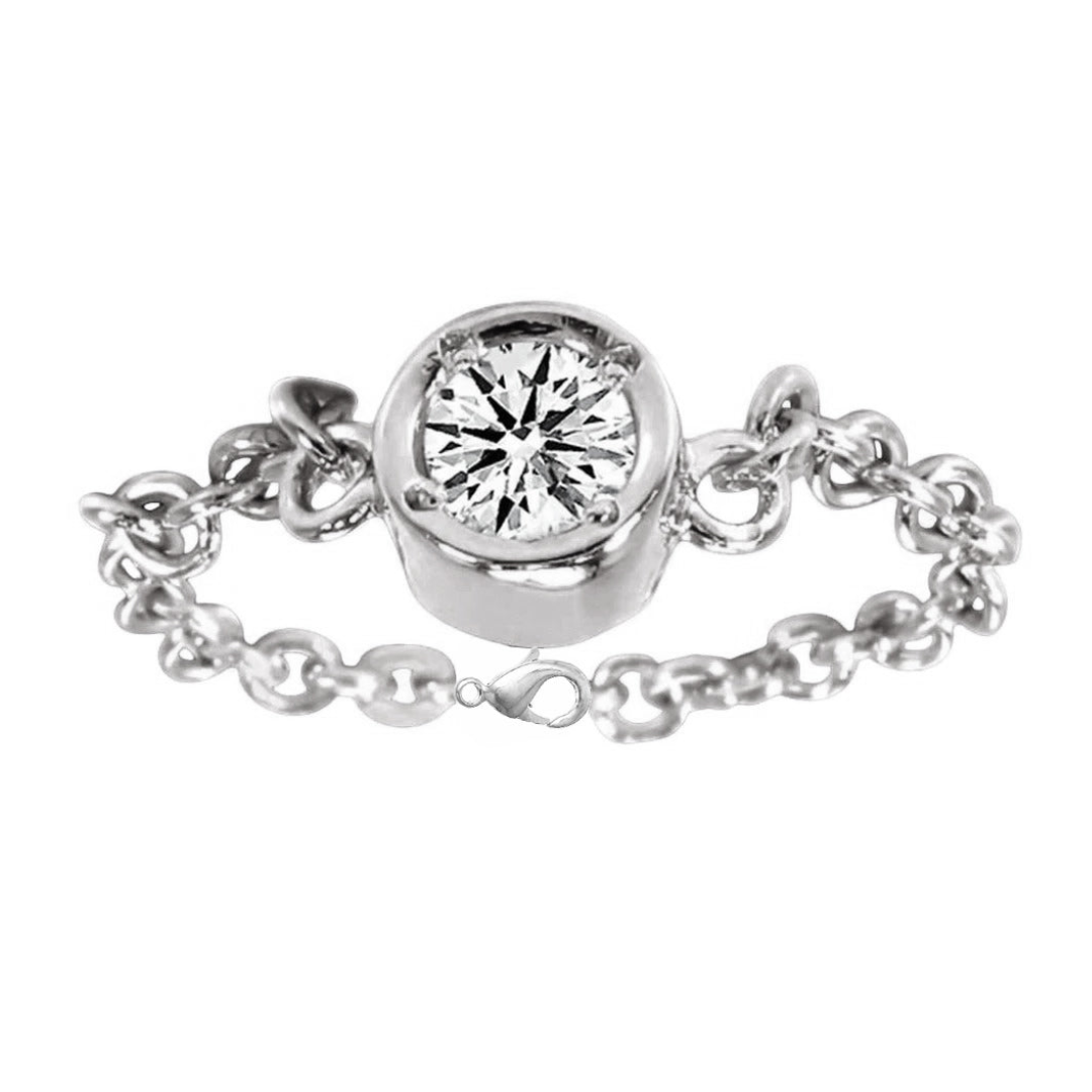 Brilliant Diamond Round Cut Tennis Bracelet in 14 Karat Rose Gold – front view
