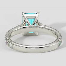2ct Emerald-Cut Paraiba Ring
