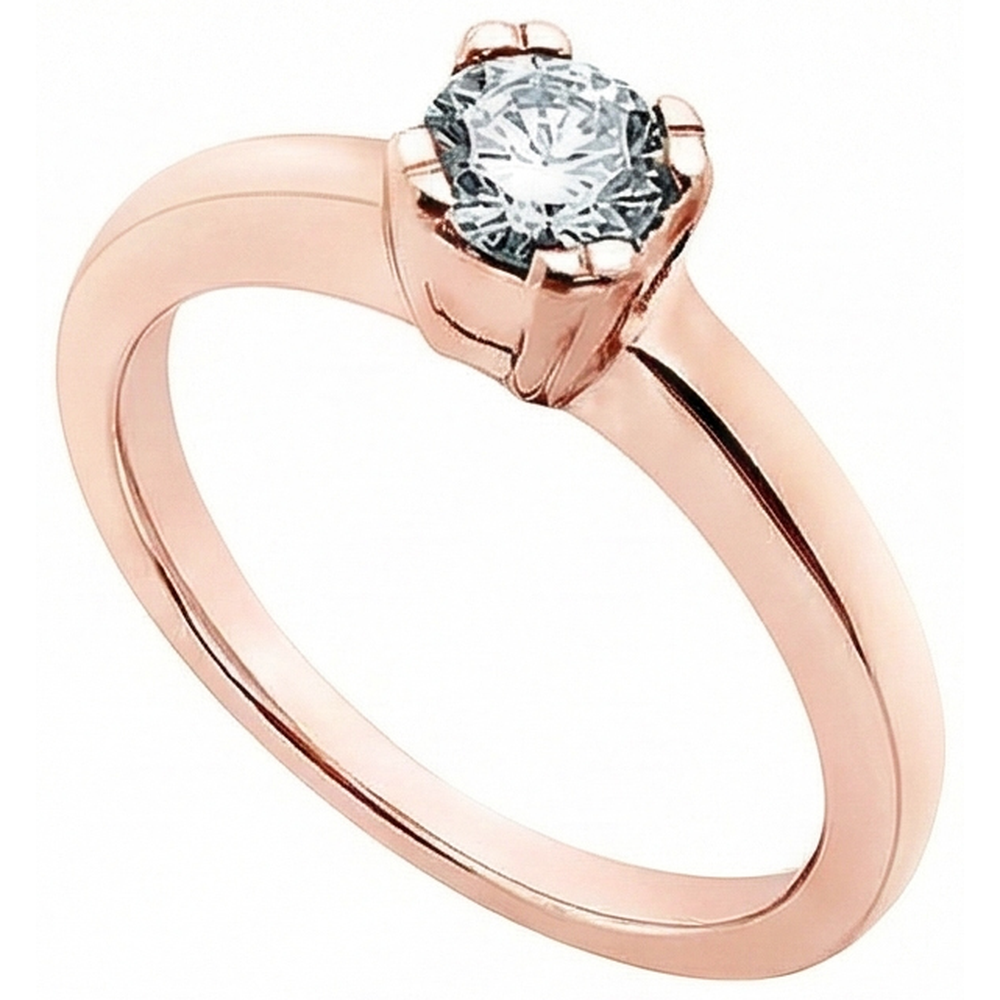 3.01 Ct. Round Real Natural Earth Mined Diamond Solitaire Engagement Ring