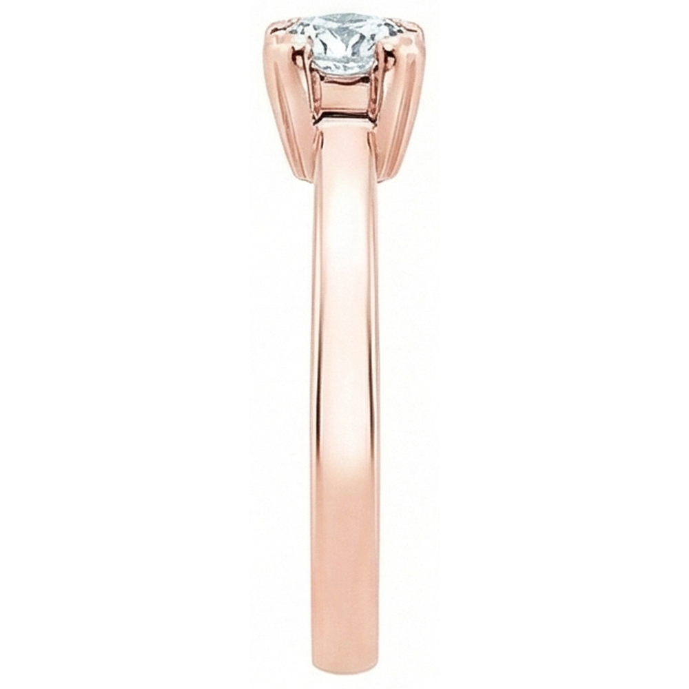 3.01 Ct. Round Real Natural Earth Mined Diamond Solitaire Engagement Ring