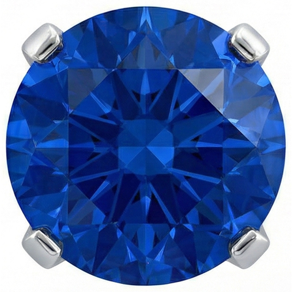 3.25 Ct Round Sri Lanka Sapphire Natural Earth Mined DIAMOND ( NOT LAB GROWN )s Ring Gold 14K