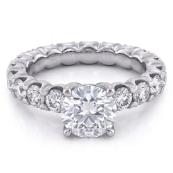 3.30 Carats Sparkling Round Cut Natural Earth Mined Diamonds Wedding Ring