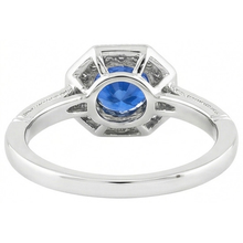 3.35 Ct Sri Lankan Sapphire And Natural Earth Mined DIAMOND ( NOT LAB GROWN )s Ring White Gold 14K