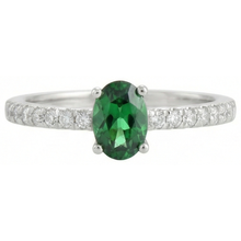 3.5 Ct Green Emerald And Natural Earth Mined Diamond Wedding Ring