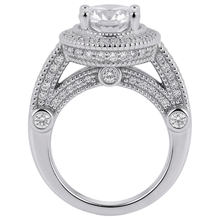 3.50 Carat Real Natural Earth Mined DIAMOND ( NOT LAB GROWN ) Engagement Ring Luxurious Antique White Gold 14K