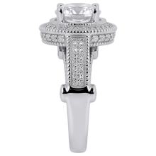3.50 Carat Real Natural Earth Mined DIAMOND ( NOT LAB GROWN ) Engagement Ring Luxurious Antique White Gold 14K