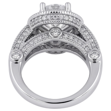 3.50 Carat Real Natural Earth Mined DIAMOND ( NOT LAB GROWN ) Engagement Ring Luxurious Antique White Gold 14K