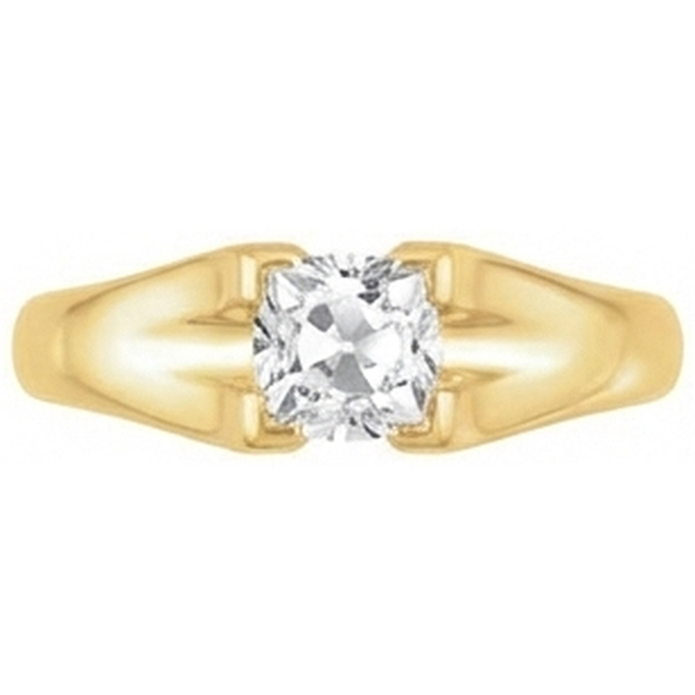 High-End Fine Diamond Single Stone Ring 3.50 ct – angle view