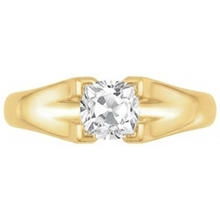 High-End Fine Diamond Single Stone Ring 3.50 ct – angle view