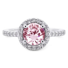3.51 Ct Pink Sapphire & White Round Natural Earth Mined Diamonds Wedding Ring Gemstone
