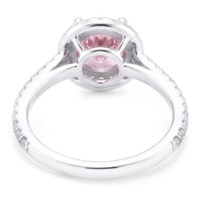 3.51 Ct Pink Sapphire & White Round Natural Earth Mined Diamonds Wedding Ring Gemstone