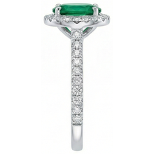 3.6 Ct Oval Cut Green Emerald Natural Earth Mined Diamond Engagement Ring
