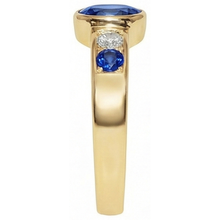 3.61 Ct. Ring Yellow Gold Big Oval Center Gemstone Ring