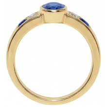 3.61 Ct. Ring Yellow Gold Big Oval Center Gemstone Ring