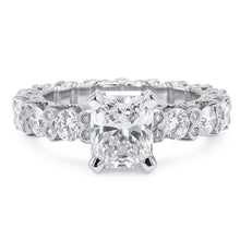 3.75 Ct Radiant & Round Genuine Natural Earth Mined Diamonds Ring Wedding Anniversary