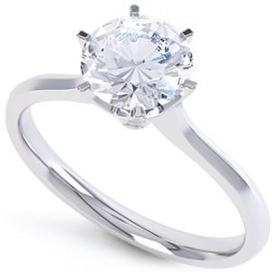 3 Carat Genuine Diamond Ring 6 Prong