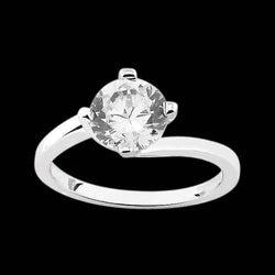 3 Carat Genuine Diamond Solitaire Royal Engagement Ring