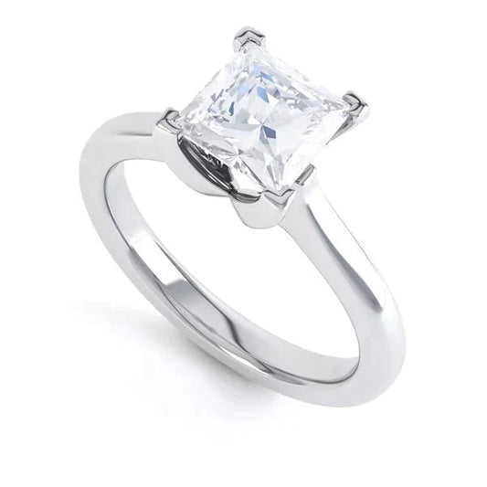 3 Carat Genuine Princess Diamond Ring