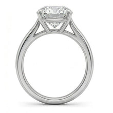 3 Carat Modern Cushion Natural Earth Mined Diamond Ring