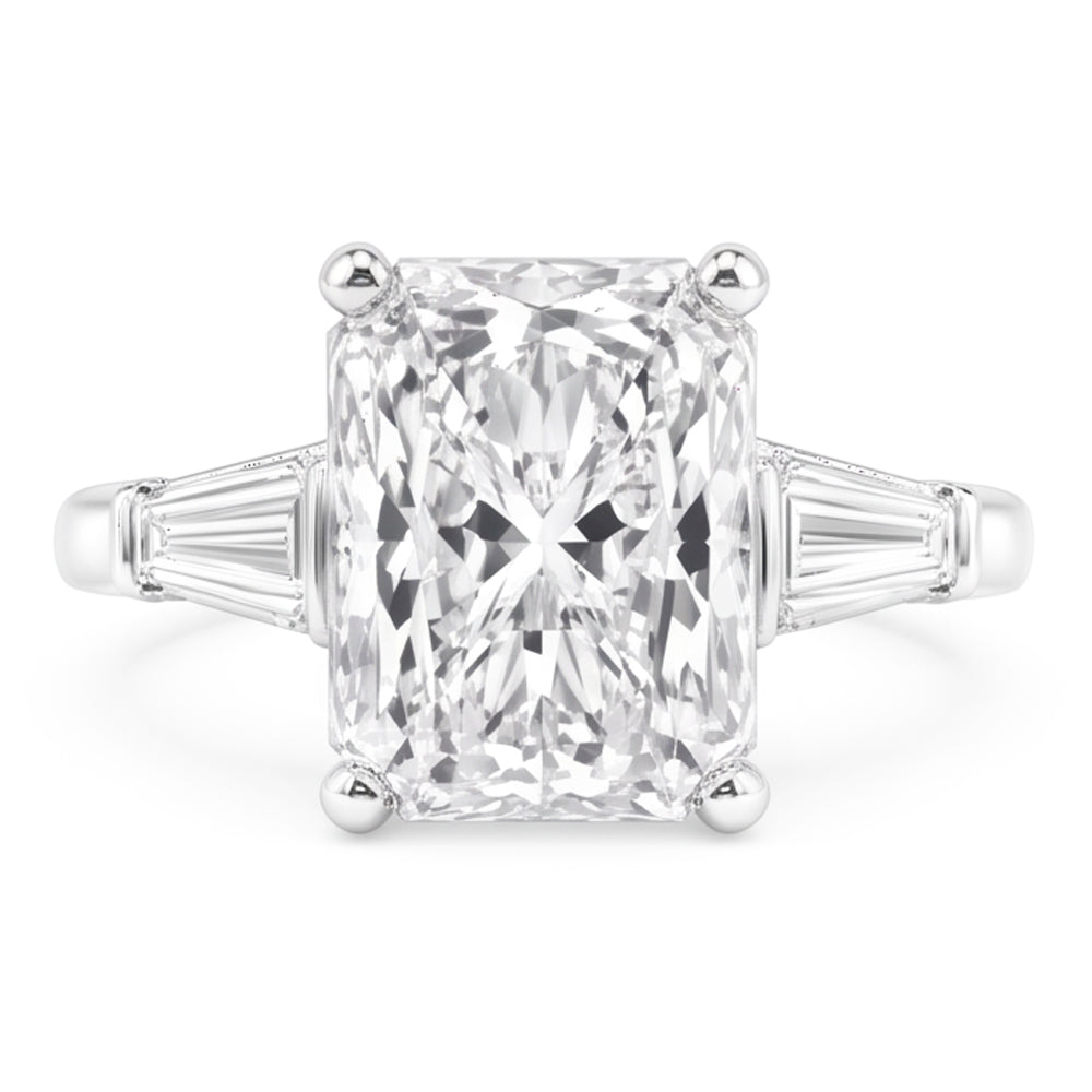 3 Carat Radiant Real Natural Earth Mined Diamond Wedding Ring