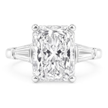 3 Carat Radiant Real Natural Earth Mined Diamond Wedding Ring