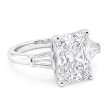 3 Carat Radiant Real Natural Earth Mined Diamond Wedding Ring