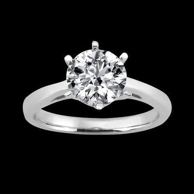 3 Carat Real Diamond Solitaire Engagement Ring 