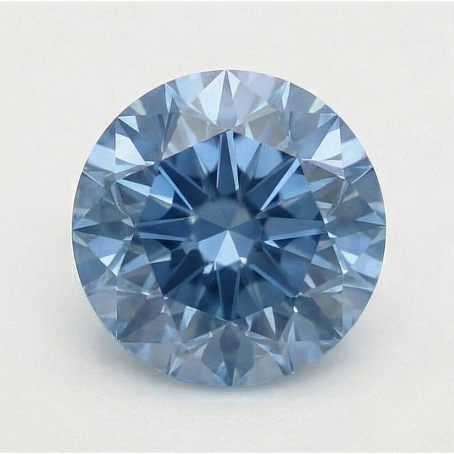3 Carat Round Cut Blue Enhanced Loose Natural Earth Mined Diamond