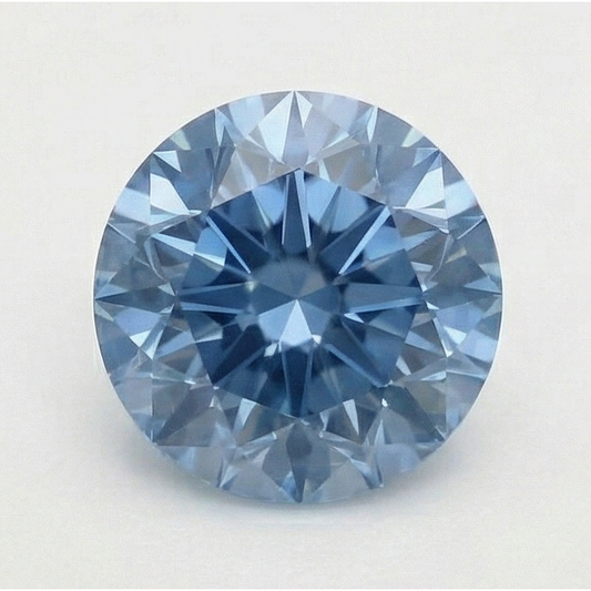 3 Carat Round Cut Blue Enhanced Loose Natural Earth Mined Diamond