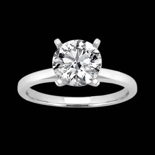 3 Carat Round Natural Diamond Women's Ring