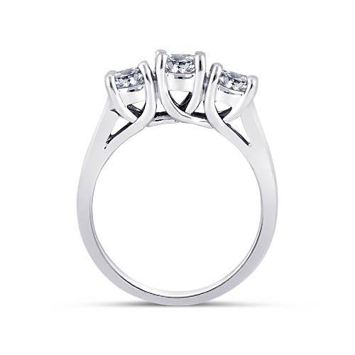 3 Carat Round Diamonds Wedding Anniversary Ring 3 Stone Jewelry