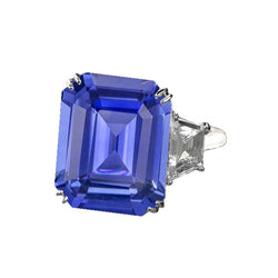 3 Carat Sapphire Diamond Ring