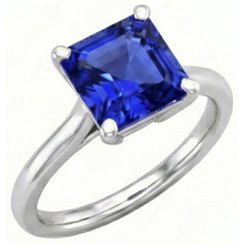 3 Carat Sapphire Gemstone Engagement Ring