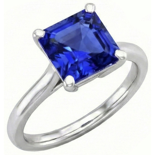 3 Carat Sapphire Gemstone Engagement Ring