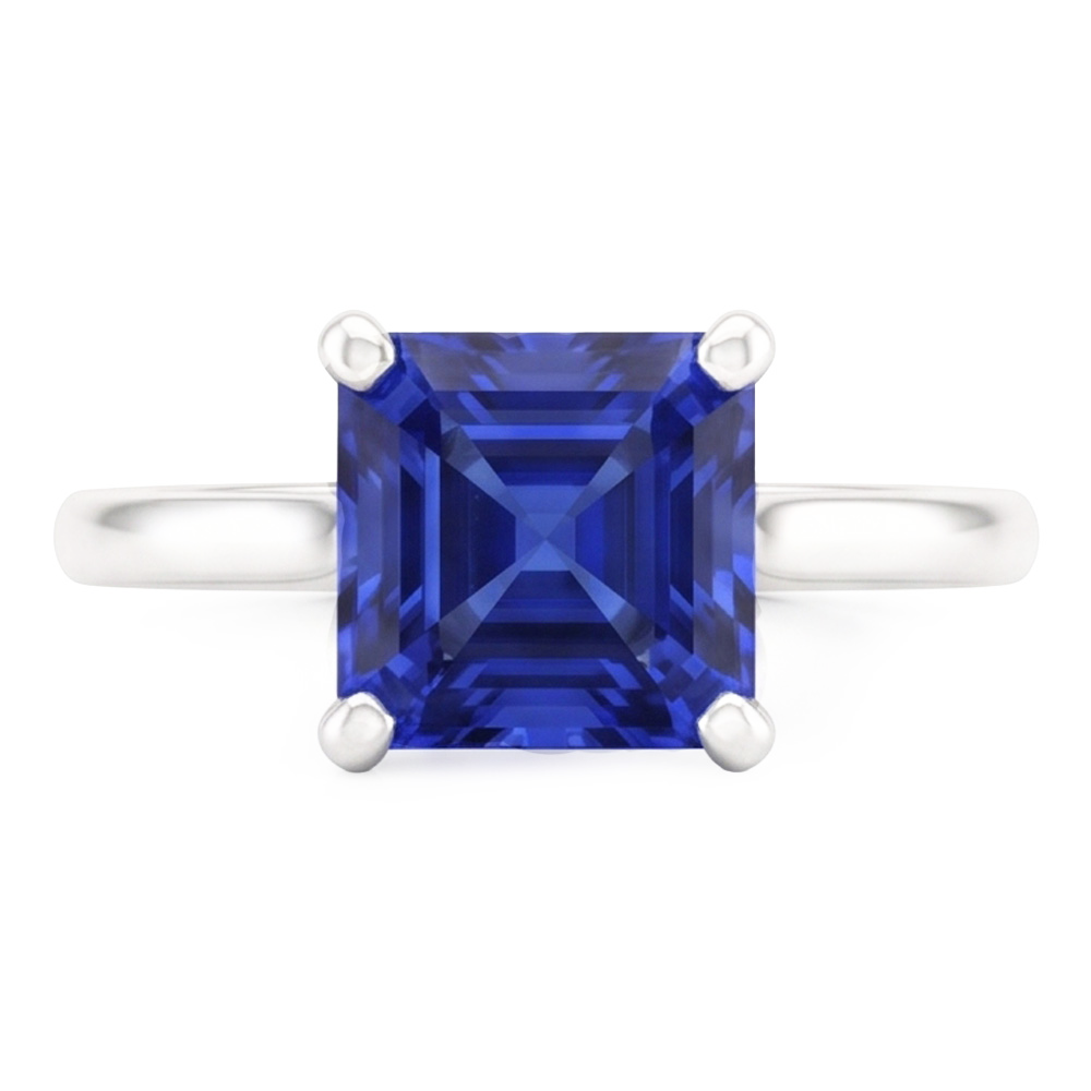 3 Carat Sapphire Gemstone Engagement Ring