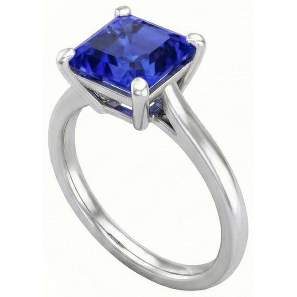 3 Carat Sapphire Gemstone Engagement Ring