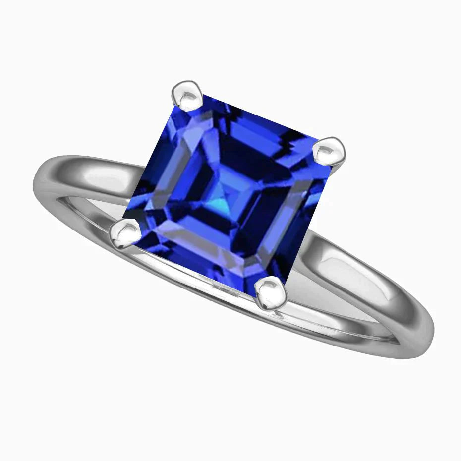 3 Carat Sapphire Gemstone Engagement Ring