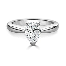 3 Carat Solitaire Pear Real Diamond Ring