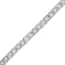 3 Carat Tennis Bracelet Round Real Diamond Cut Mounting White Gold Jewelry