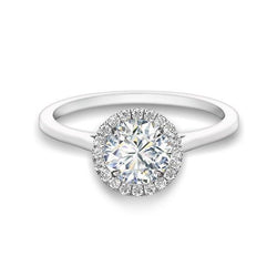 3 Carats Gorgeous Round Cut Real Natural Earth Mined Diamonds Halo Ring