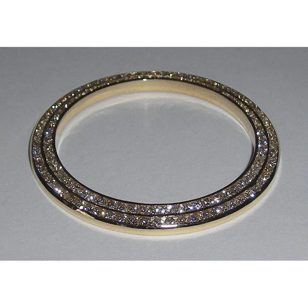 3 Carats Natural Diamond Bezel For Rolex Chopard Tudor Breitling Luxury Watch 34 mm