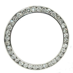 3 Carats Natural Round Diamond Custom Bezel To Fit Rolex Datejust Watch Ss