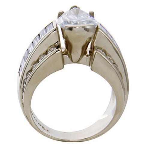  Center Natural Diamond Wedding Ring White Gold Fine Jewelry