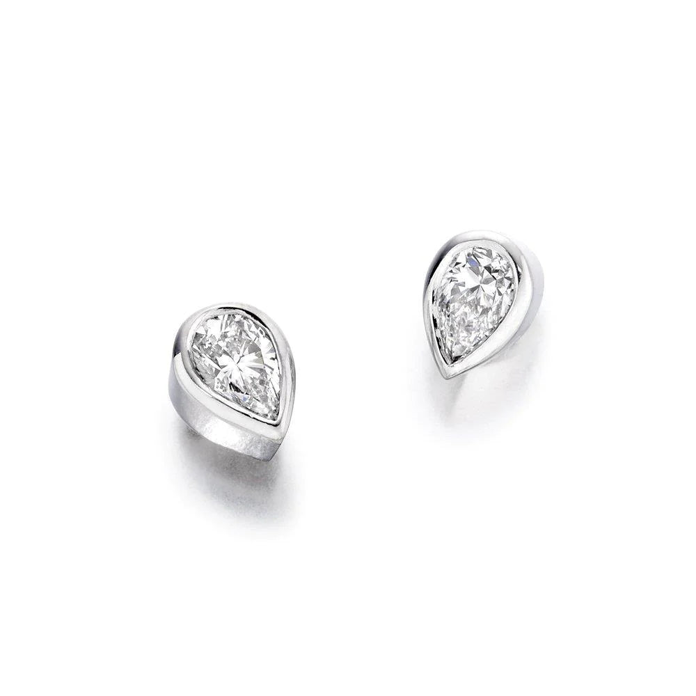 3 Carats Prong Set Brilliant Cut Real Diamonds Studs Earrings Gold 14K